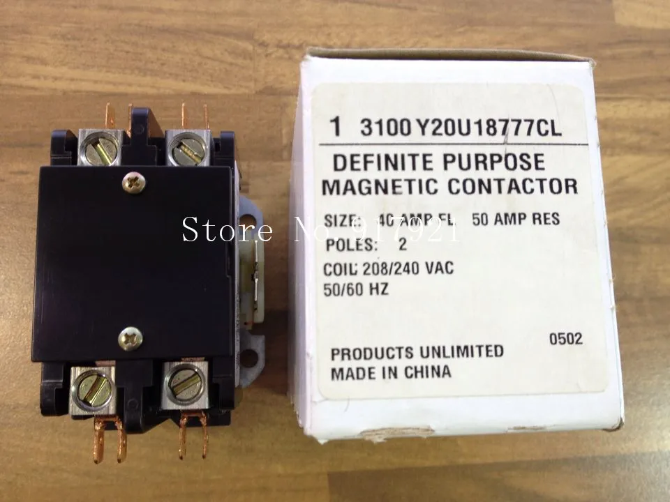 

[ZOB] The original DEFINITE PUBPOSE 3100 Y20U18777CL 220V 40A contactor --5pcs/lot