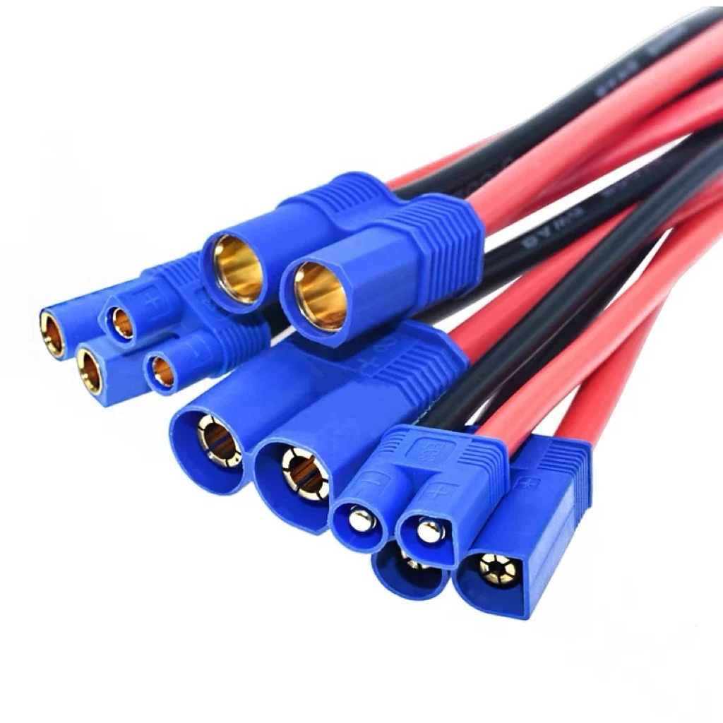 EC3/EC5/EC8 Male Female Plug Silicone Pigtail Cable Charger Wire 15CM For RC Toy Lipo Battery Car Boat Connector