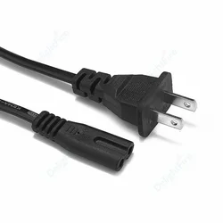 US Japan CN Kabel zasilający AC 2pin 1.4m IEC C7 Przedłużacz zasilający do odtwarzacza CD Sony PSP 4 3 Przenośne radio Laptop XBOX One S