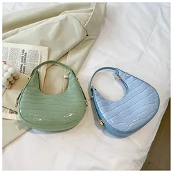 Borsa a tracolla con motivo a pietra di moda borsa a tracolla con manico piccolo da donna pochette borsa a mano da donna di lusso Mini borsa per gnocchi