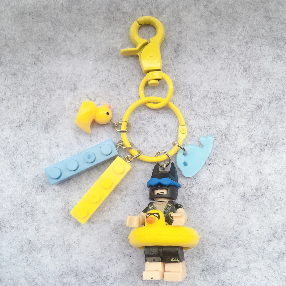 باتمان أنيمي الشكل لطيف بنة دمية المفاتيح بولي كلوريد الفينيل قلادة الديكور حزمة كيرينغ اكسسوارات صبي فتاة الاطفال اللعب هدية