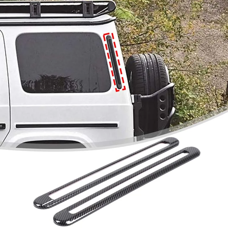 

Для Mercedes Benz G Class W465 2025 + ABS углеродное волокно, кузов автомобиля, заднее воздуховыпускное отверстие, декоративная полоса, наклейка, внешние аксессуары автомобиля