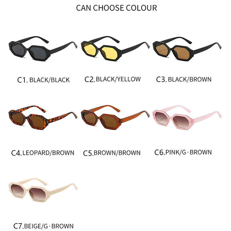 خمر غير النظامية مستطيل النظارات الشمسية أزياء النساء الرجال الفاخرة العلامة التجارية نظارات شمسية الرجعية السفر في الهواء الطلق رجل سيدة النظارات الشمسية UV400