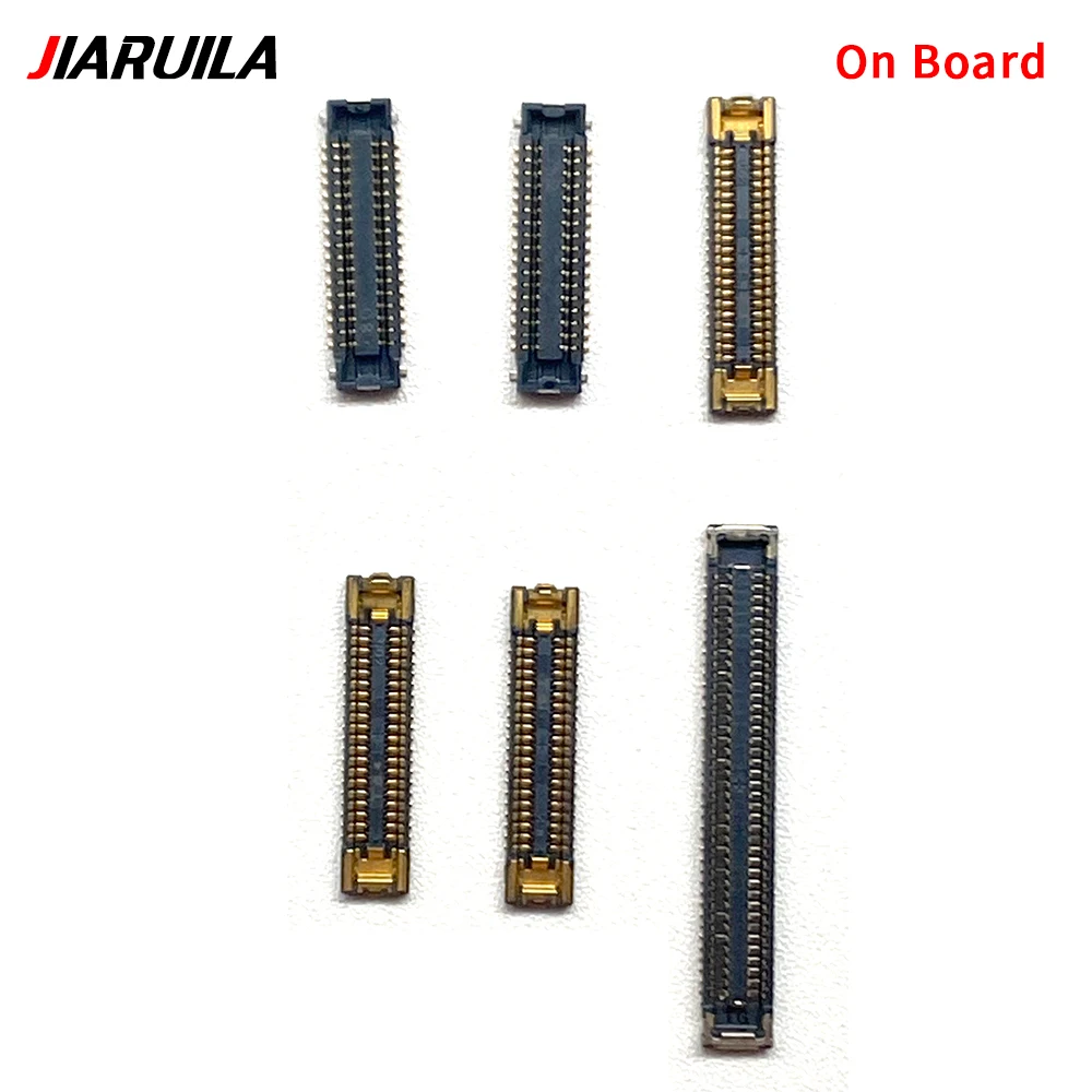 20Pcs，NEW On Flex Cable FPC Connector Jack Contact On Motherboard Board For Samsung A10 A20 A30 A40 A60 (34 Pin 40 Pin 78 Pin)