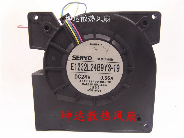 

Servo E1232L24B9YS-19 DC 24V 0.56A 120x120x32mm 4-Wire Server Cooling Fan