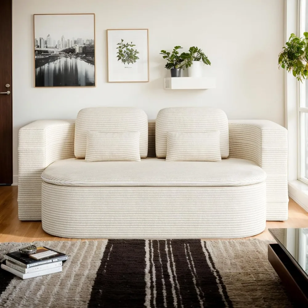 

Диван-кровать-трансформер, складной диван 2-в-1 с пеной с эффектом памяти, сборка не требуется