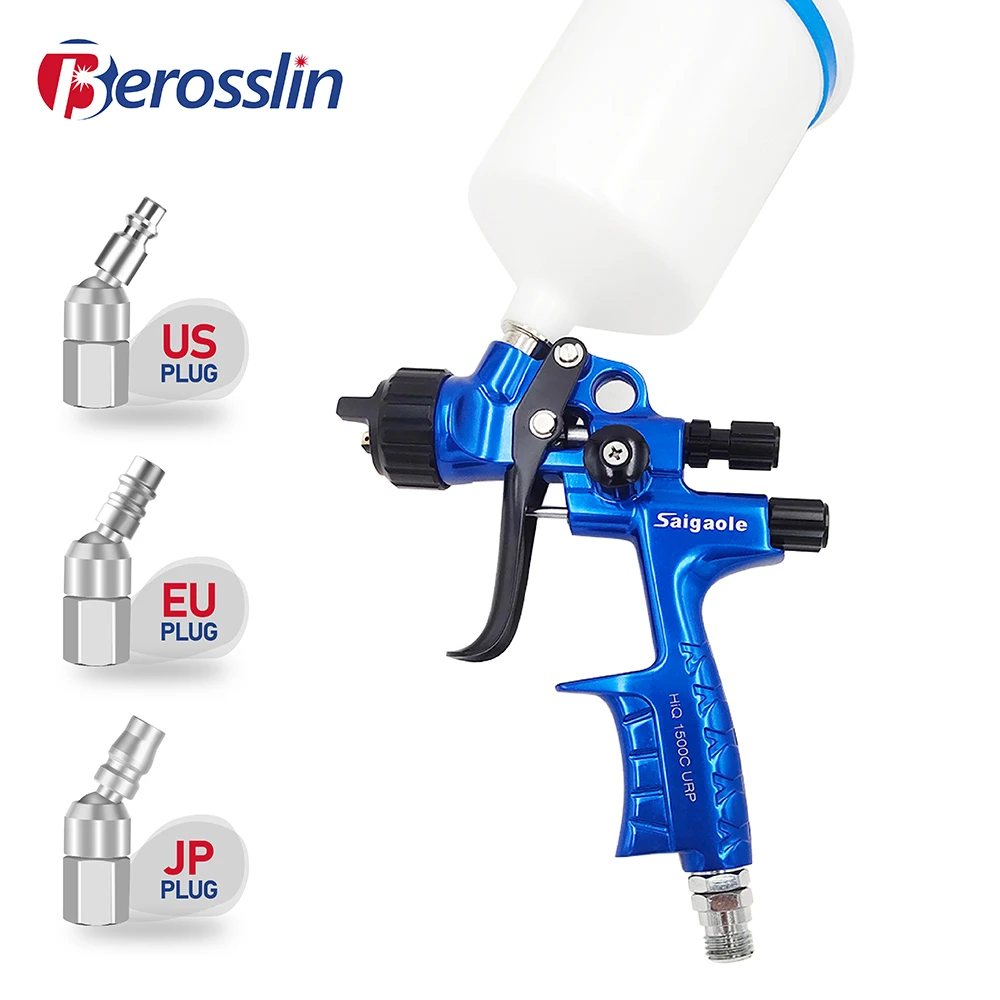 

1.3mm HVLP 1500C Spray Gun Automotive Finishes High Fogging Paints Sheet Metal Spray Gun Industrial Furniture Leather Spray Guns