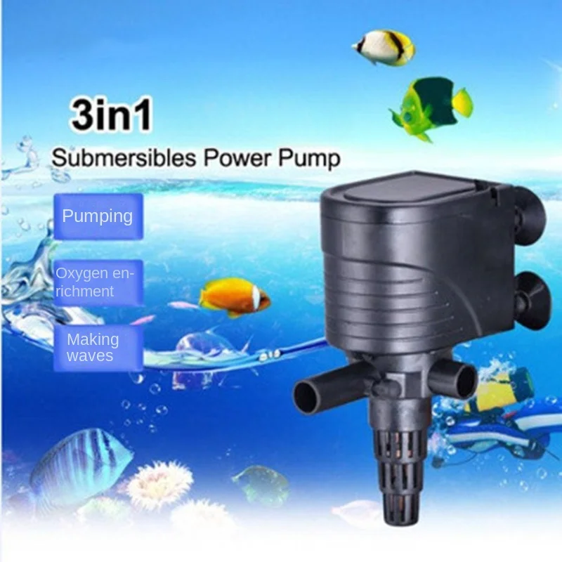 

Three in one submersible pump, filtration oxygen pump, pumping, oxygenation, fish tank, aquarium, oxygenation, and wave making