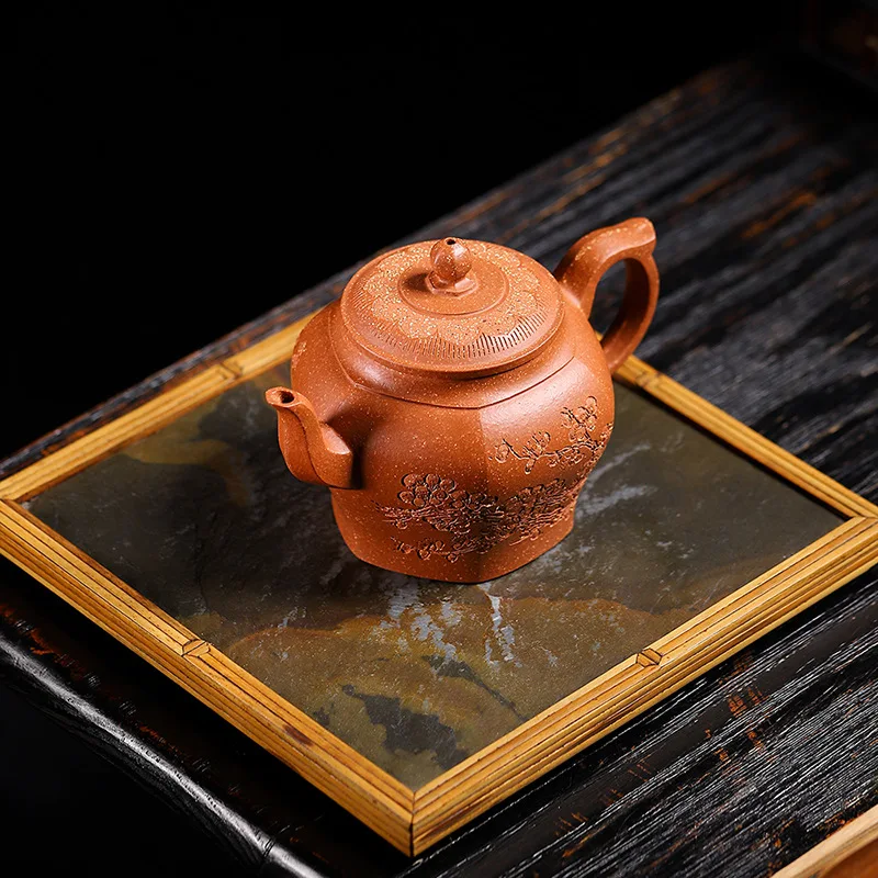 High Quality Ore Descending Slope Mud Handmade Plum Blossom GD Pot Yixing Purple Clay Teapot Tea Set Household Maker