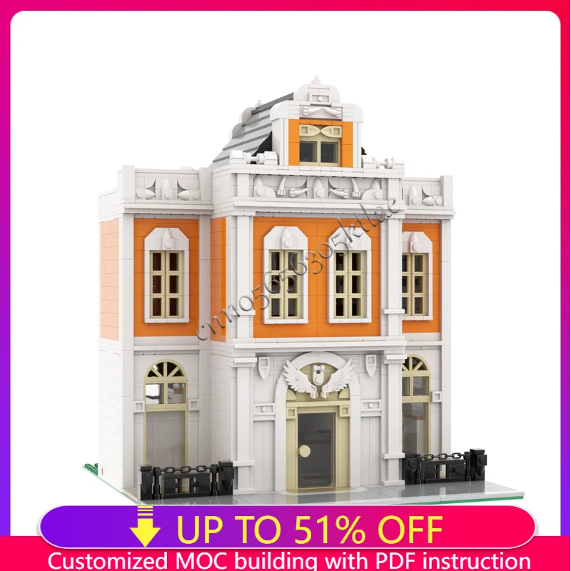 حار 1412 قطعة قاعة المدينة وحدات بنة نموذج بازل للأطفال التجمع اللبنات عيد ميلاد عيد الميلاد مهرجان هدية