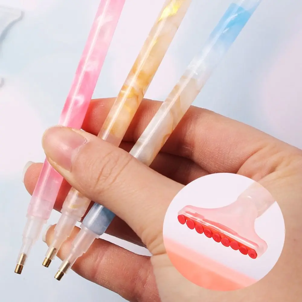 Replacement Pen Heads 5D Diamond Painting Pen DIY Craft with 6Pcs Multifunctional Tips 5D Diamond Painting Tool Cross Stitch