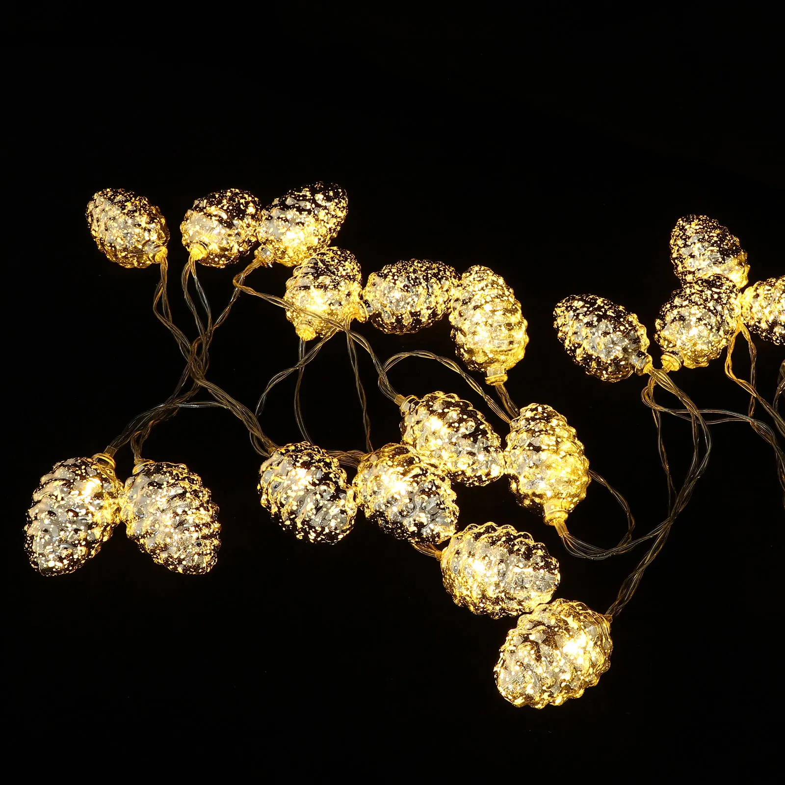

1 set Snowflake Pattern LED Light String Decorative Plastic Christmas Lights for Party Room DIY Holiday Ornament Warm Atmosphere