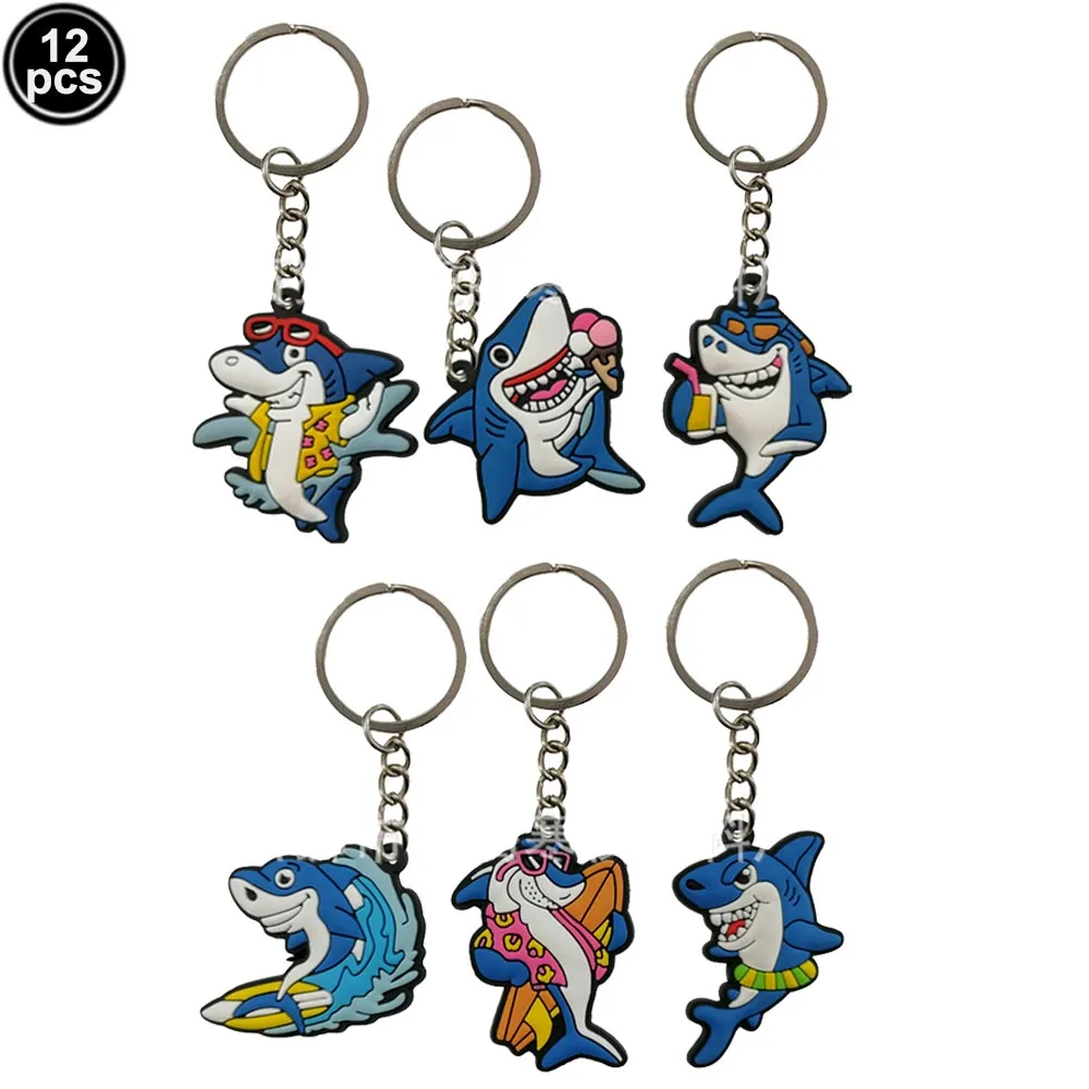 Shark Party Favors Shark Straws Shark Bracelets Wristbands Tattoos Keychains Under the Sea Party Shark Birthday Party