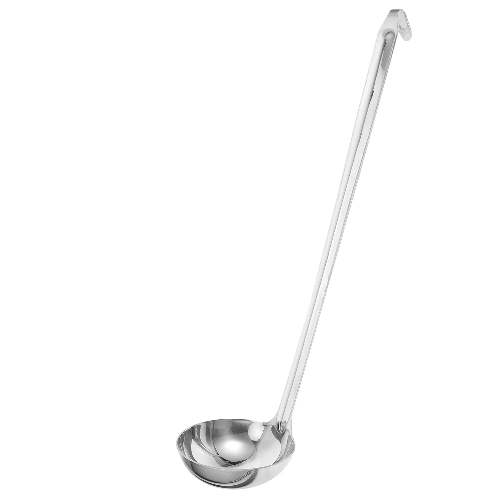 

Stainless Steel Spoon Household Pot Deep Ladle Heavy Duty Cooking Metal Mixing Soup