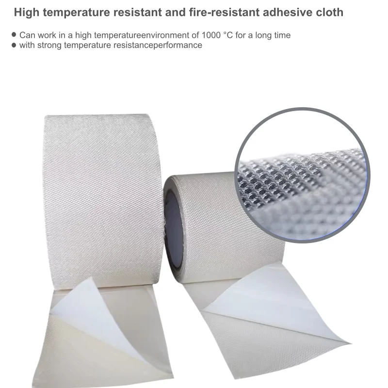 High Temperature Resistant and Fire-Resistant Adhesive Cloth Fire-Resisting Sleeves for Use in High-Temperature Environments