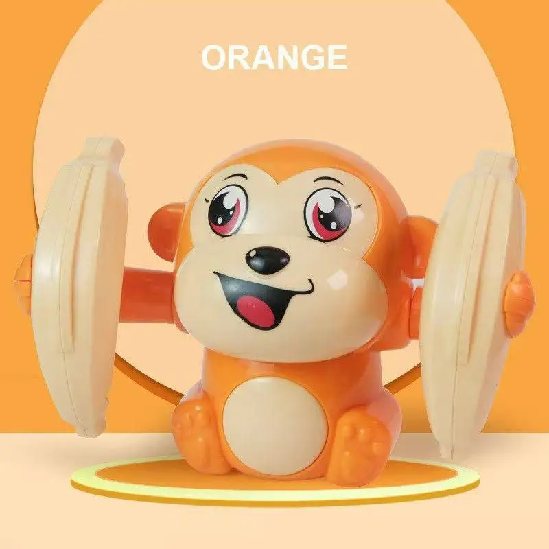 Interactive Electric Tumbling Baby Doll Glowing Light Pleasant Music Battery Powered Kids Toy Perfect Gift for Toddler Birthday