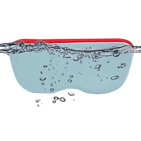 Portable Glasses Case Waterproof Drop-Resistant Silicone Storage Box Easy to Store Equipped with Hanging Handle For Women Travel