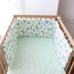 Baby Bed Bumper In The Crib Thick Soft Cot Protection Detachable Cradle Protector Children Room Decoration Allow Custom Size