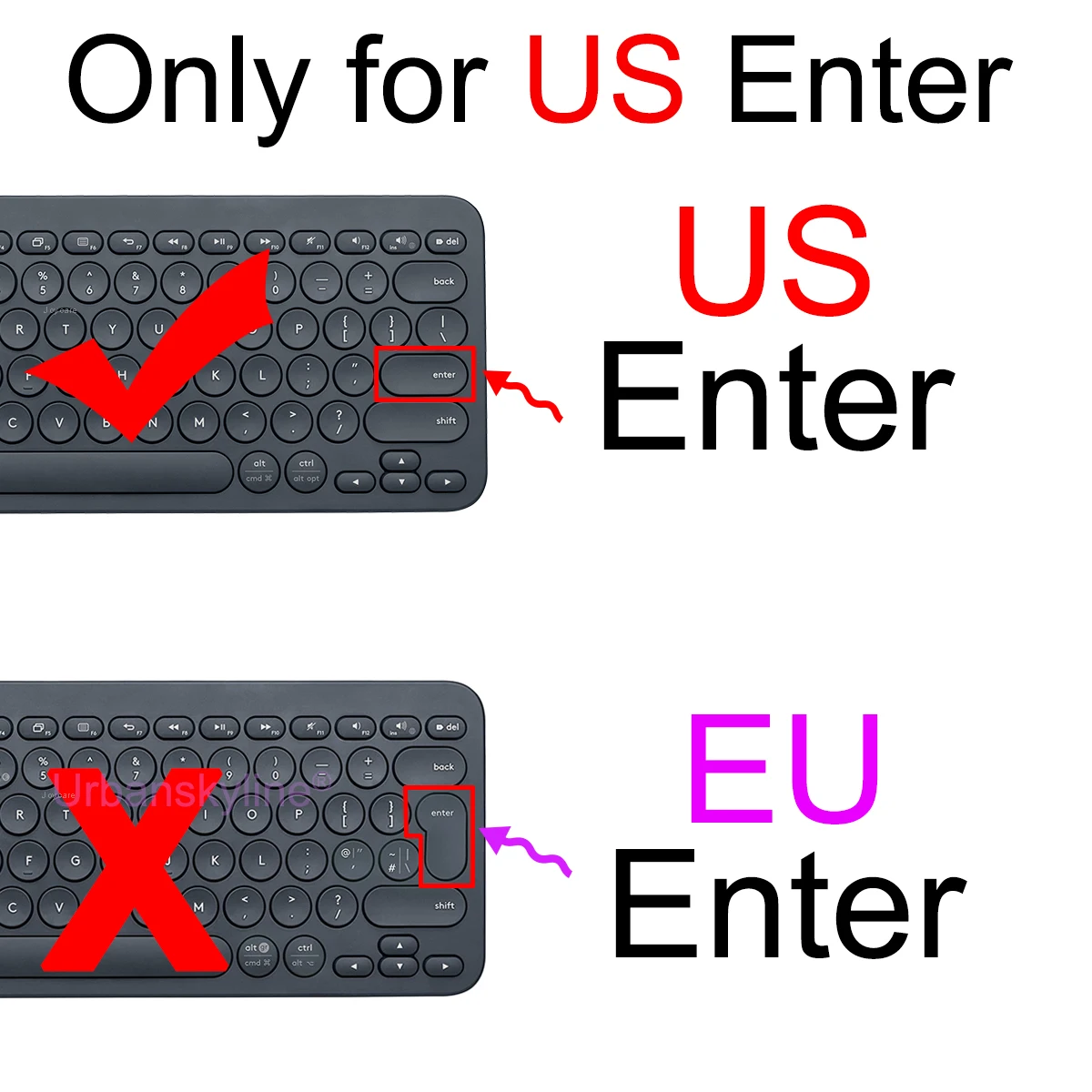 K380 Keyboard Cover for Logitech K380 for Logi K380S Pebble Keys Silicone Protector Skin Case Film English Korean Clear Black
