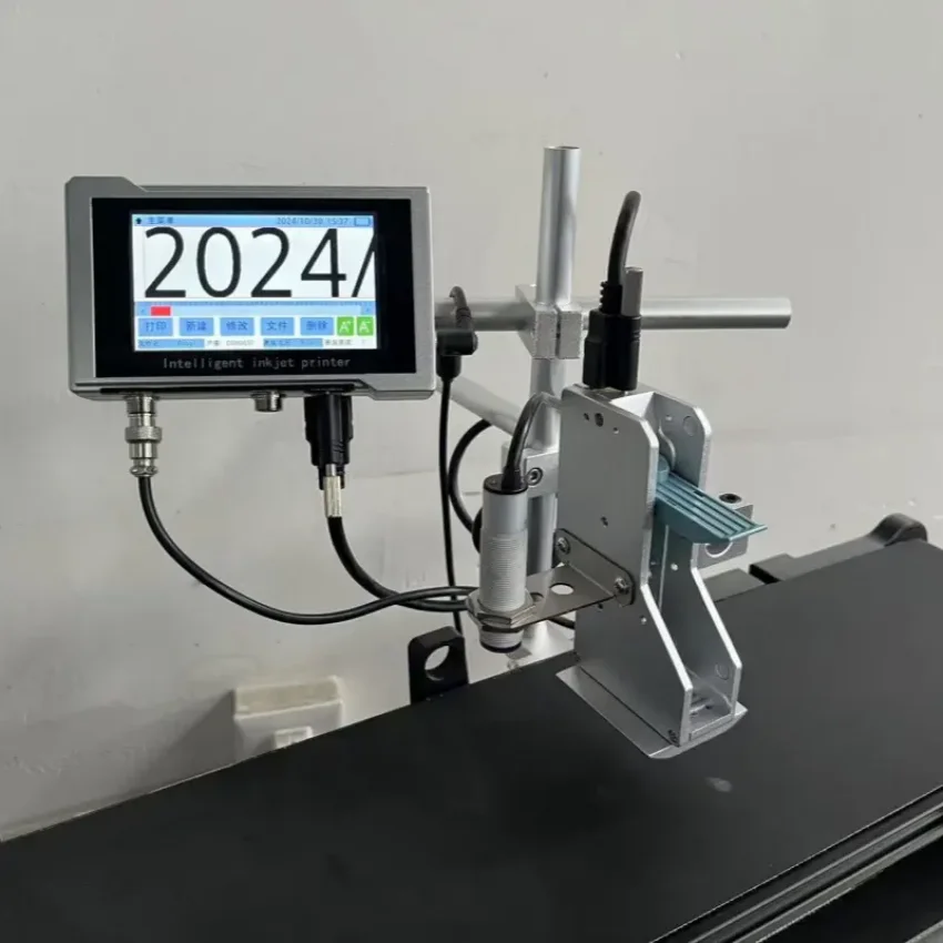 Integrated online TIJ coding machine for real-time product identification and packaging traceability