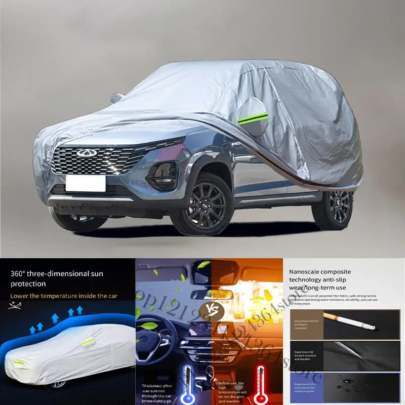 

For Chery Tiggo 3x Auto Anti snow Anti dust Anti-uv Anti peeling paint And Anti Rainwater 210t car cover Car cover protection