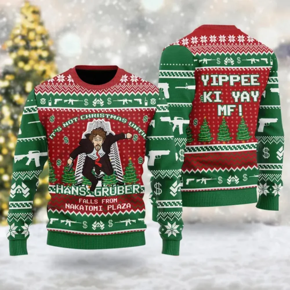 

Nakatomi Square Ugly Christmas sweater It's not Christmas, 3d printed movie Boys Girls Ugly Christmas sweater, plus size Christm