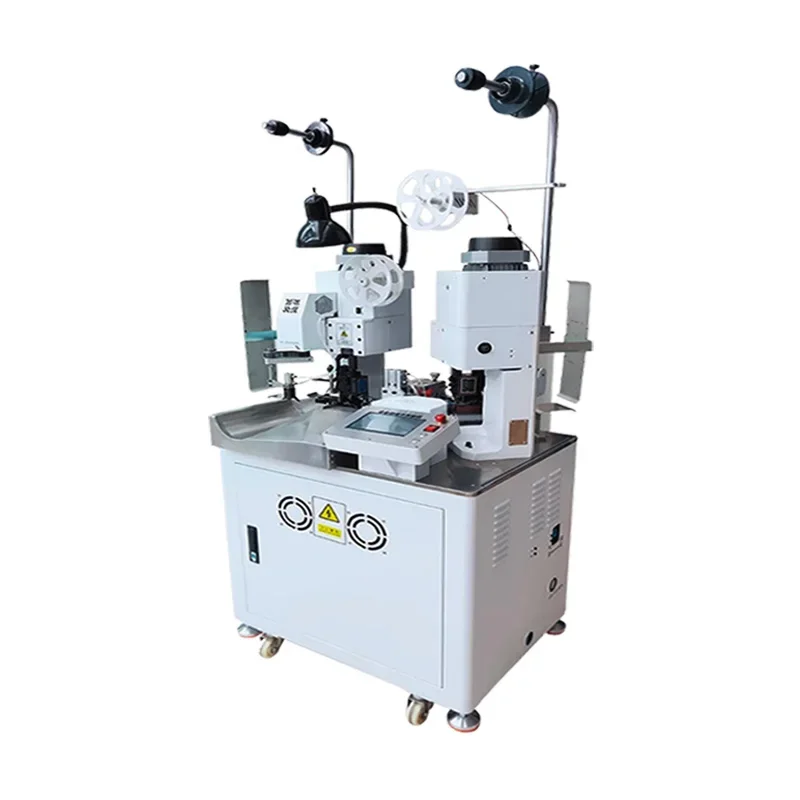 Automatic double head terminal machine, electronic wire crimping machine, XH terminal crimping machine, multi-functional