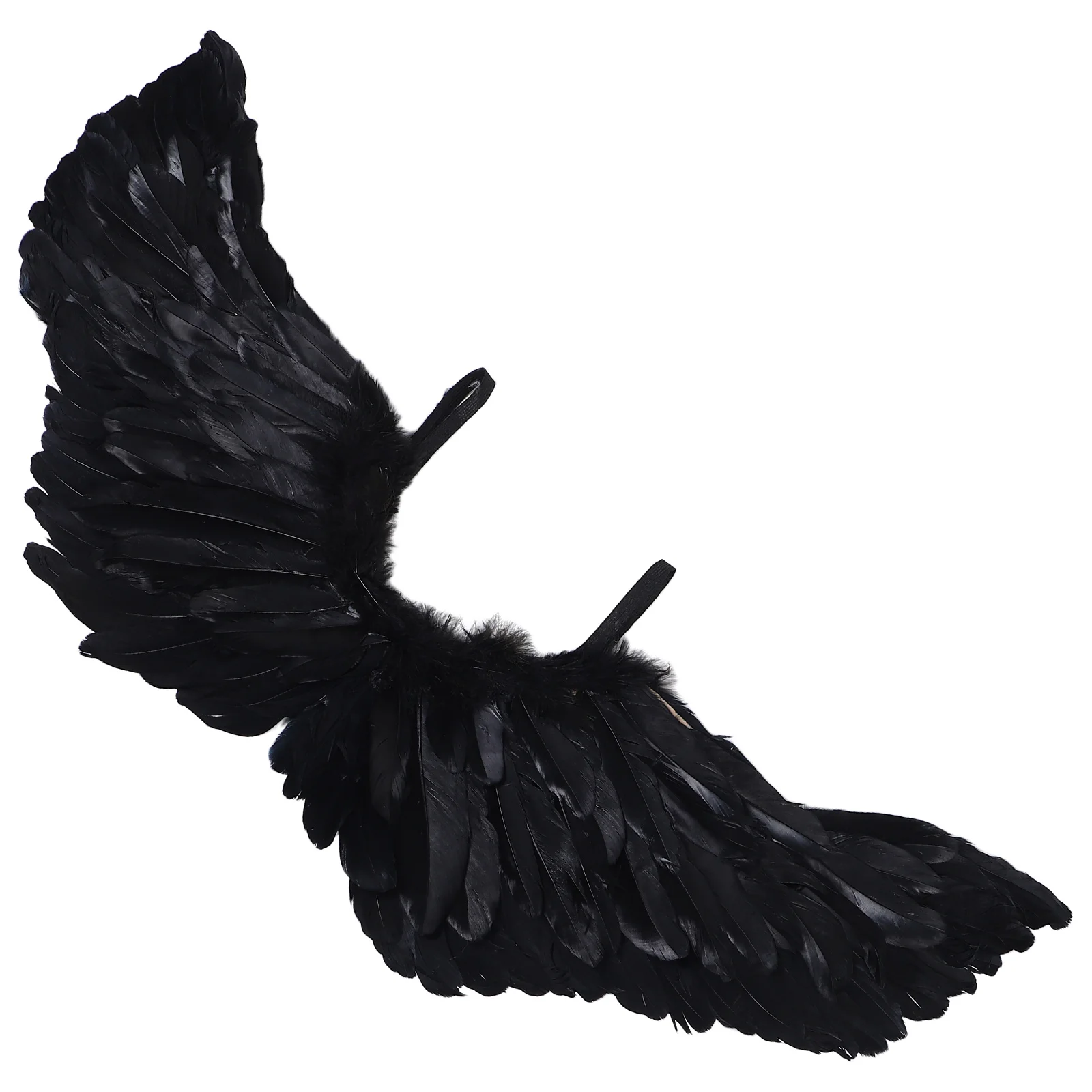 

Children Wings Lightweight Plume Material Fine Craftsmanship Stage Performance Party Accessories Angel Costume Props Black