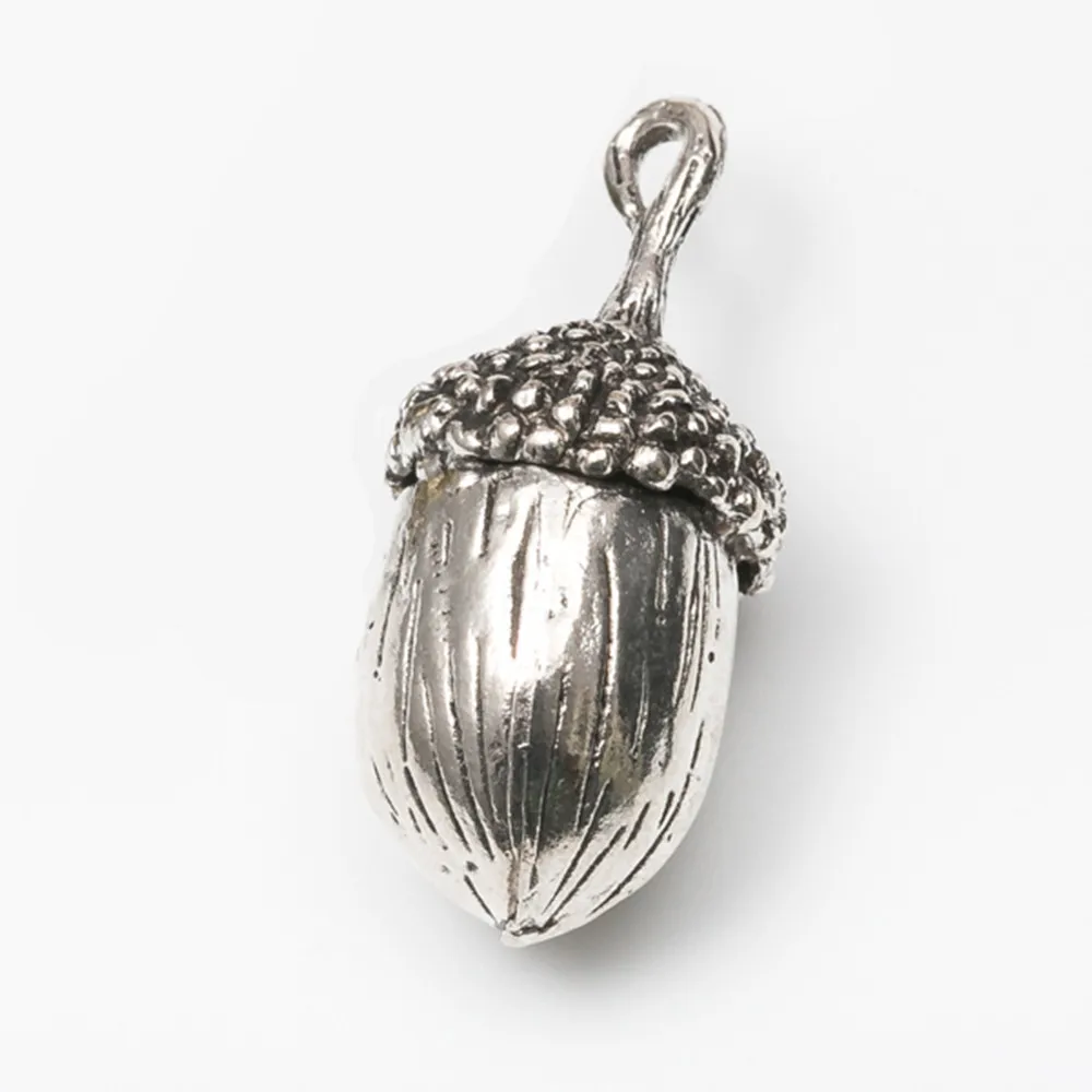5pieces (Pinecone cone food) vintage zinc alloy charm metal pendant DIY jewelry discovery making accessories 1488 image 4