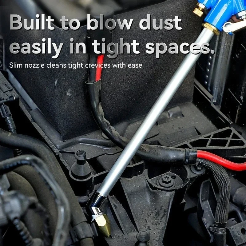 Pneumatic High Pressure Water Washing Gun with Nozzles, Air Powered Cleaner for Car and Machinery Oil Grease Cleaning view 4