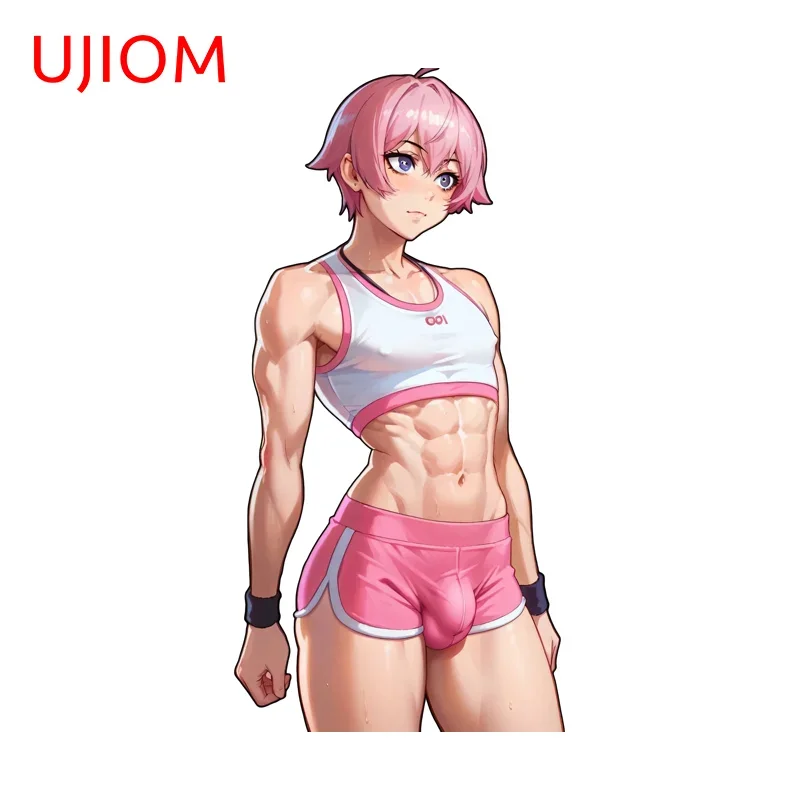 UJIOM Femboy Seductive Waifu NSFW Wall Sticker Elegant Attractive Waterproof Graffiti Decal Creative Kitchen Cupboard Decor