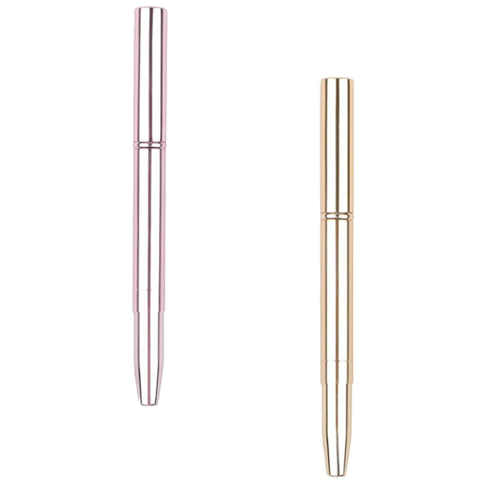 2Pcs Lip Brush Makeup Brush for Lip Cream Balm Gloss Application Portable Compact with Cap Professional Makeup Tool for Women