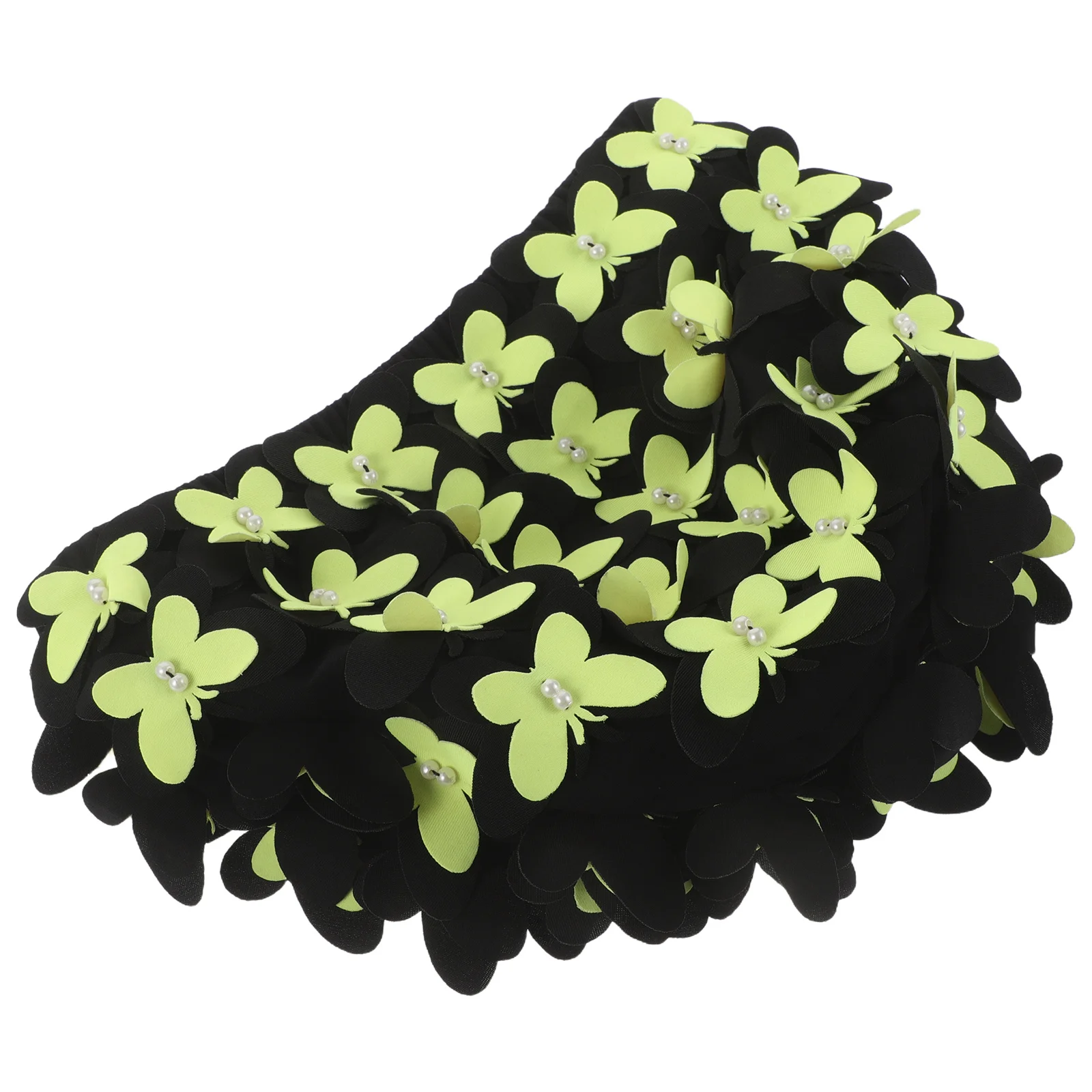 

Stylish Retro Swim Cap Floral Design Waterproof Comfortable Fit Women Swimming Hats Elegant Pool Headwear Bathing Cap for Women