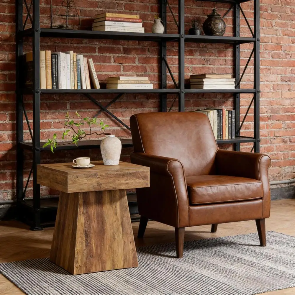 Table de chevet étroite, table basse, table basse carrée