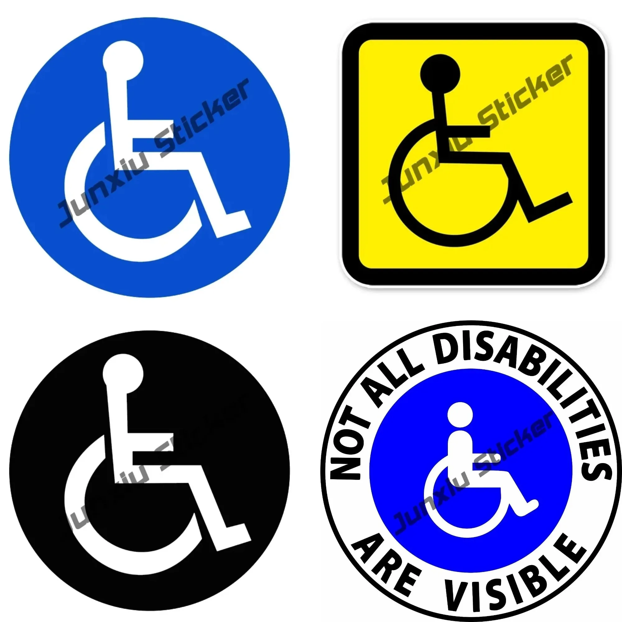 

Wheelchair Accessible Symbol Vinyl Sticker Car Decal For Window Scratch Resistant Safety Awareness Accessibility Accessories
