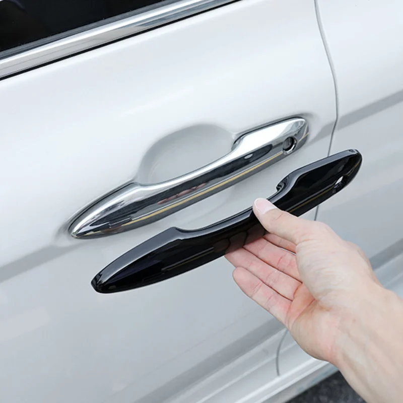 لتويوتا ليفين 2019-2024 4 قطعة غطاء مقبض باب السيارة ألياف الكربون نمط حامي مقبض الباب الخارجي غطاء مضاد للخدش #4