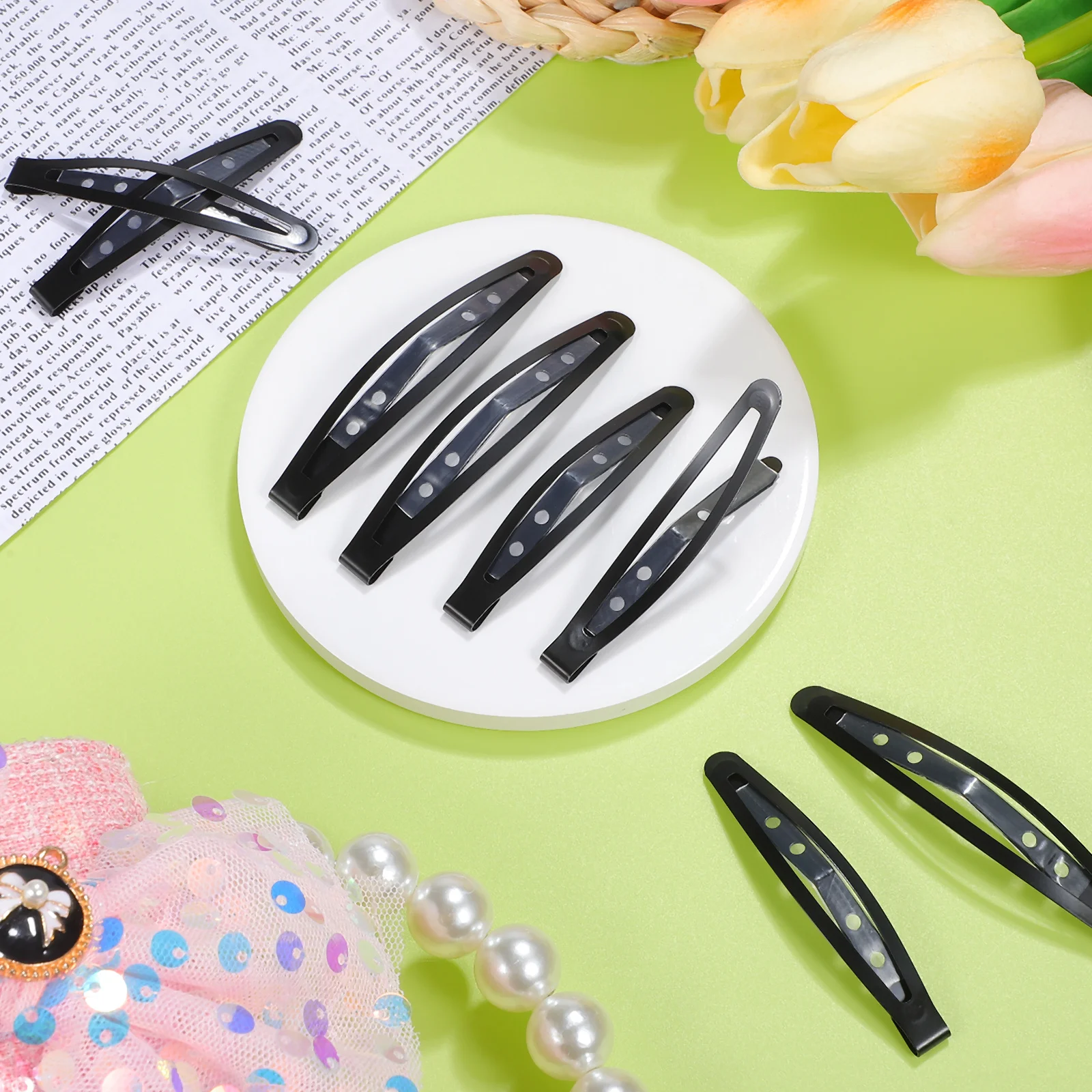 

20 шт. противоскользящие металлические тонкие зажимы с силиконовым покрытием для женщин, инструменты для укладки волос, плоские боковые заколки, нескользящие зажимы для волос