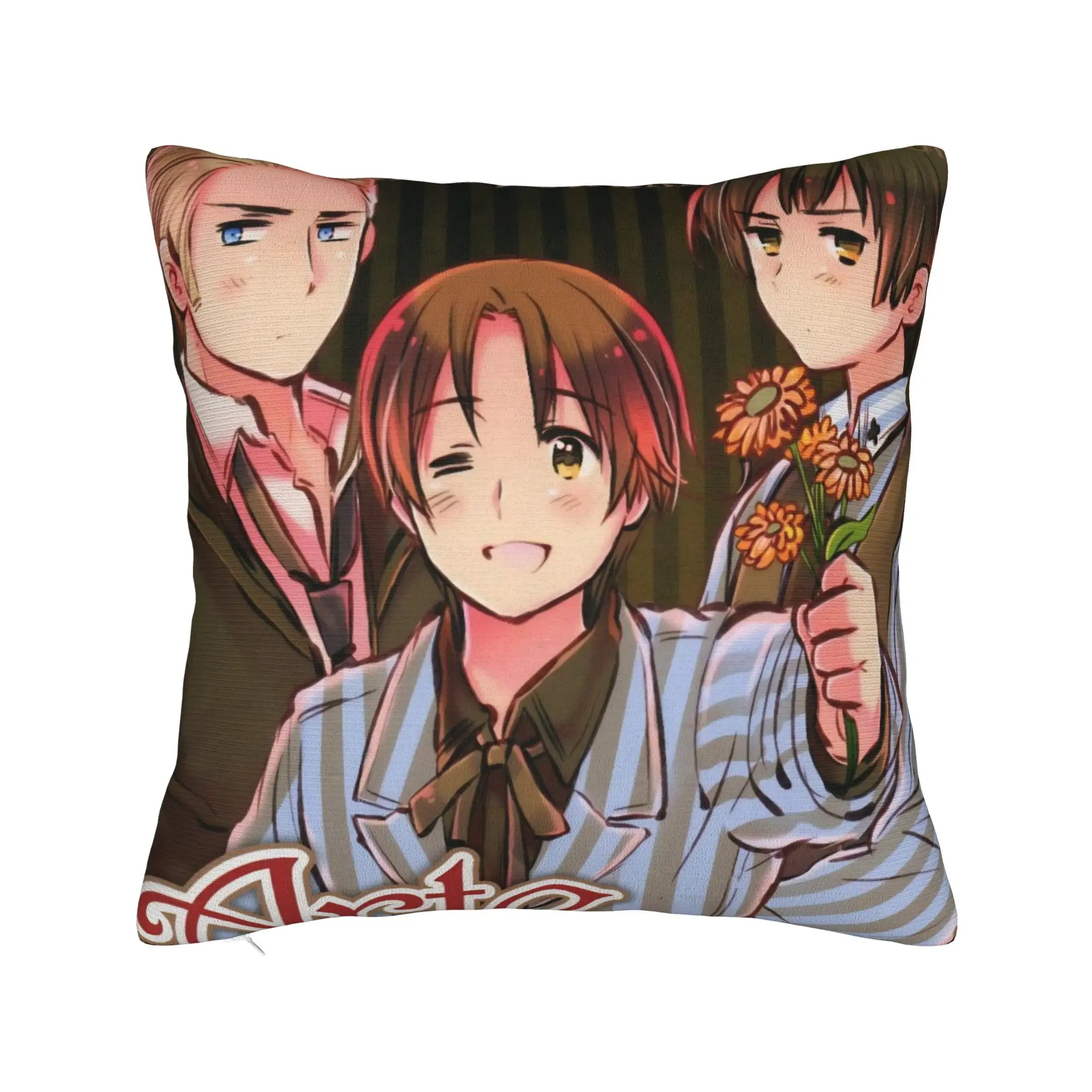 Hetalias Axis Powers Pillowcases Merchandise Printing Cushion Cover Decor  Throw Pillow Case Cover Bedroom Multiple Sizes
