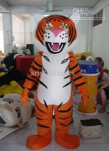 

Лидер продаж, милый костюм талисмана с изображением тигра из пенопласта, плюшевое рождественское нарядное платье, костюм талисмана на Хэллоуин