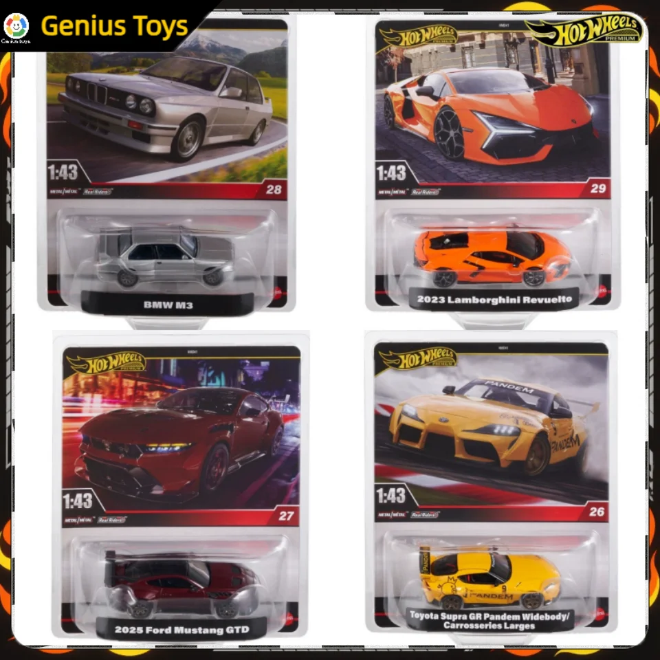 2025 Hot Wheels Премиум 1:43 Масштаб Литые под давлением автомобили Bmw M3 Toyota Ford GTD Lamborghini Коллекционная литая под давлением модель автомобиля Игрушки из сплава