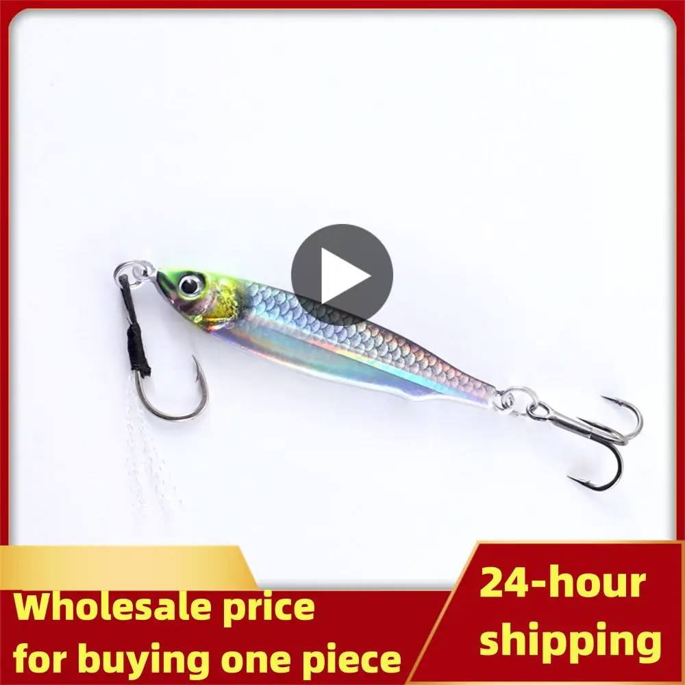 Print Metal Jig Fishing Shore Jigging Sea Fishing Slow Jig lifelike Micro Jigg Ultra Slim Spoon Laser Artificial Bait