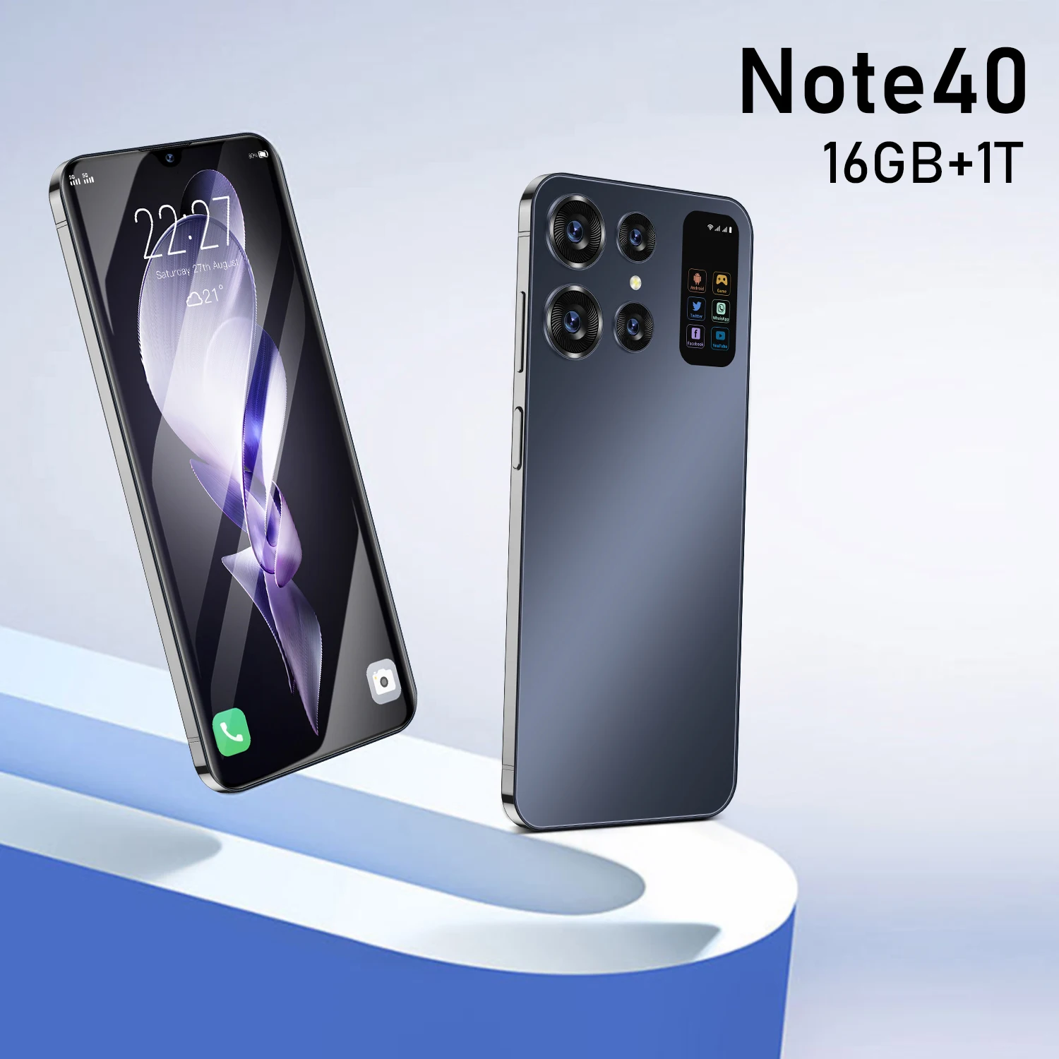 

Global Edition Note 40 2025 New 7.0inch HD Original Smart Dual Card 7000mAh Battery Facial Recognition Function