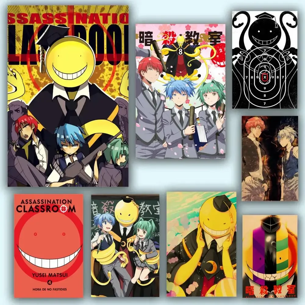 Póster HD Anime tema caliente cantante/OST/película-autoadhesivo impermeable decoración del hogar Anime asesinato aula dibujos animados