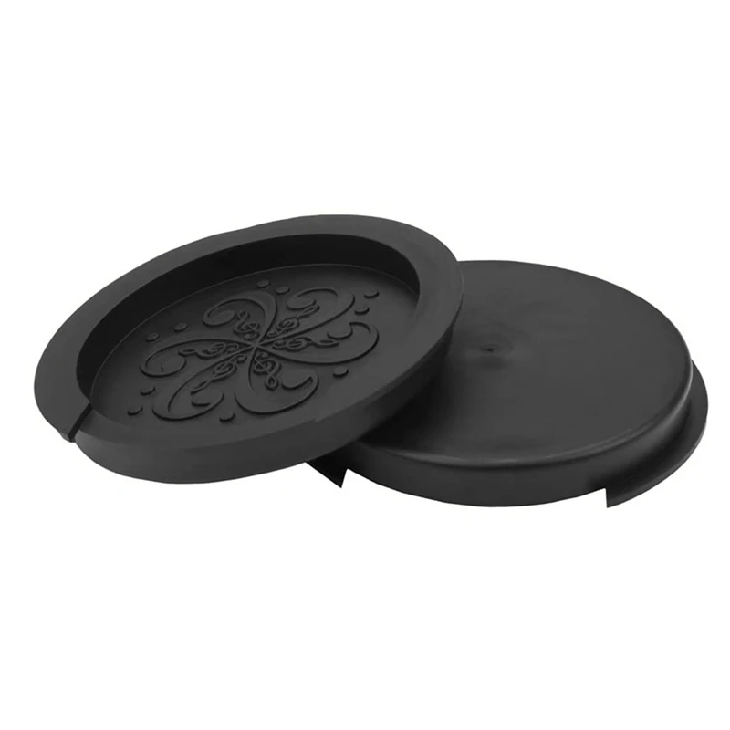 2 Pieces Guitar Sound Hole Cover Rubber Feedback Buffer Halt Soundhole Cover For 38/39/41/42 Inch Acoustic Guitar 10Cm