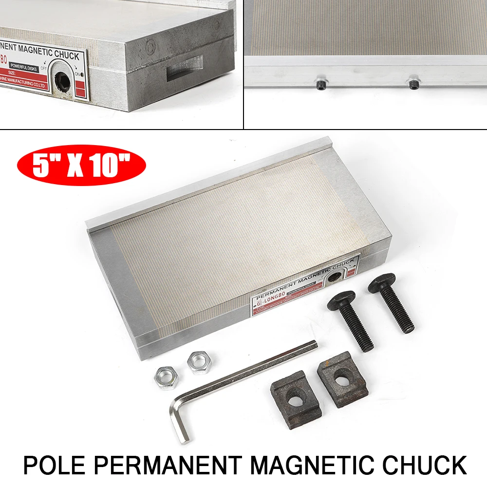 Chuck magnetik permanen penggiling permukaan 125*250mm