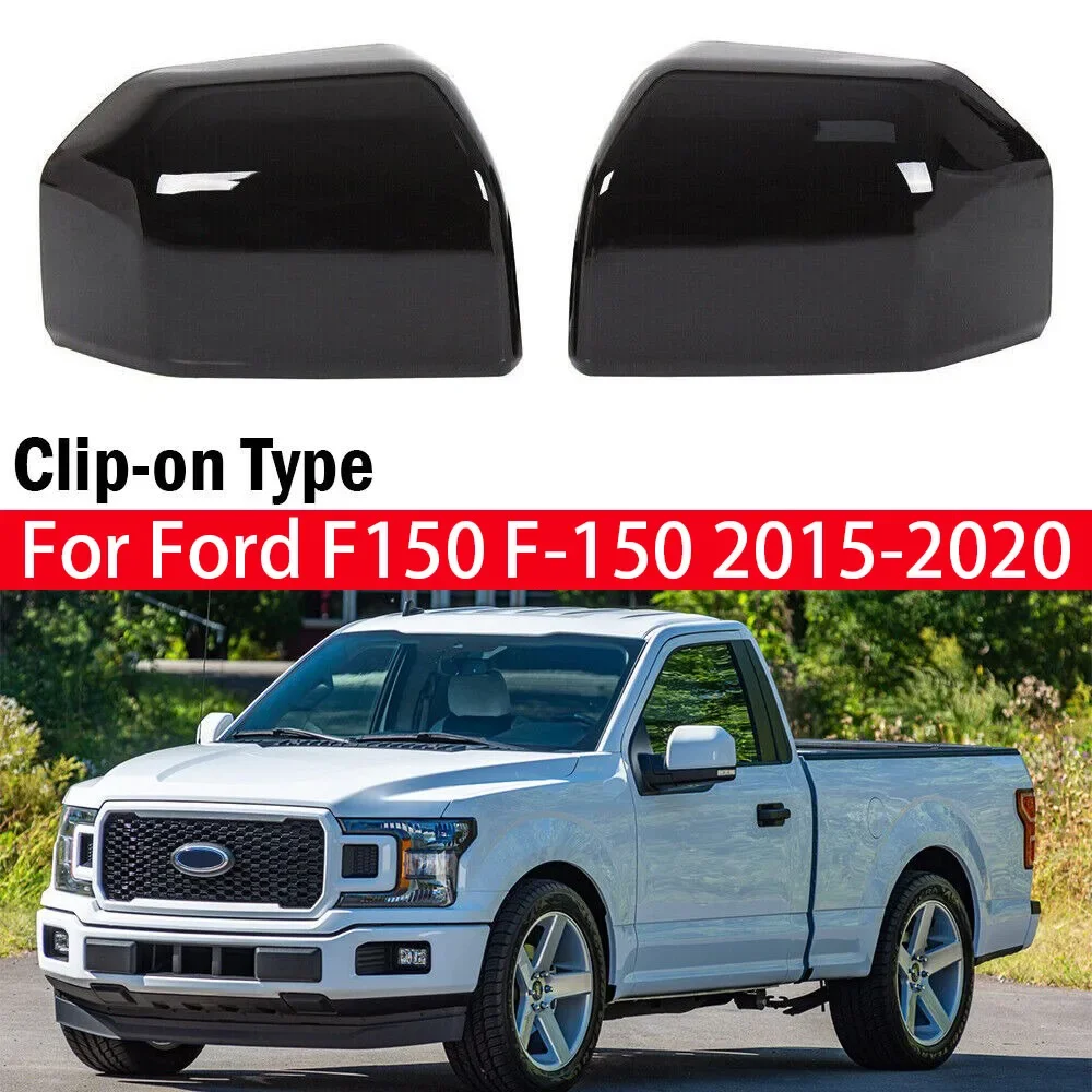 

Для Ford F150 F-150 2015-2020 Автомобильная замена бокового зеркала заднего вида Крышка крыла Внешняя дверь Задний вид Накладка корпуса Черный Серебристый