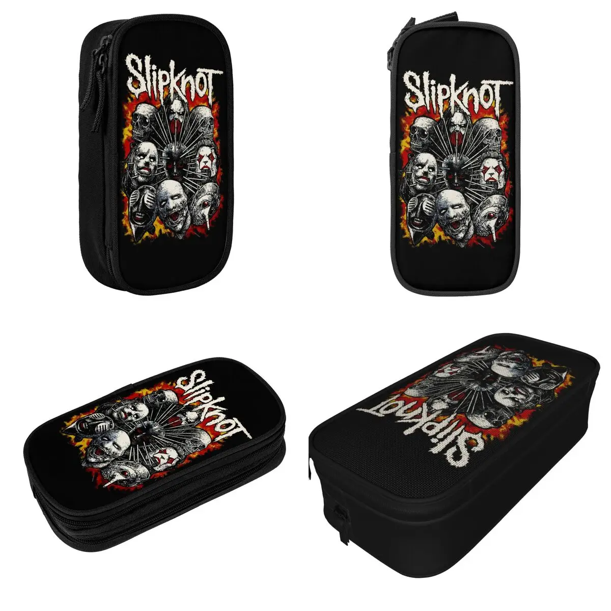 Cute The Metal Band That Never Die S-Slipknots Pencil Cases Pencilcases Pen Box Big Capacity Bag School Supplies Stationery