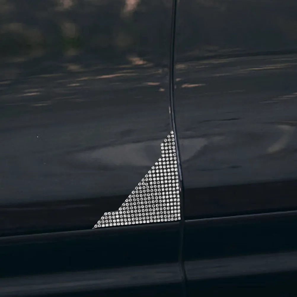 

Набор из 8 защитных накладок на углы дверей автомобиля со стразами, защита от царапин, стильная отделка