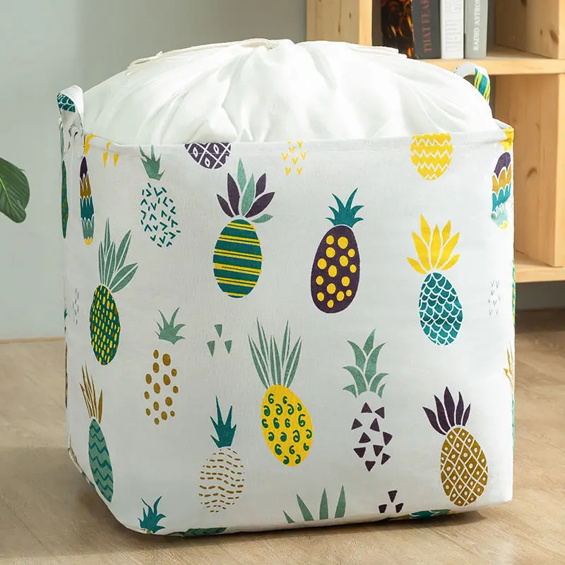 Big Mac Dirty Clothes Storage Basket Folding Toy Storage Box Bunch Mouth Dirty Clothes Basket Moving Clothes Quilt Storage Bag