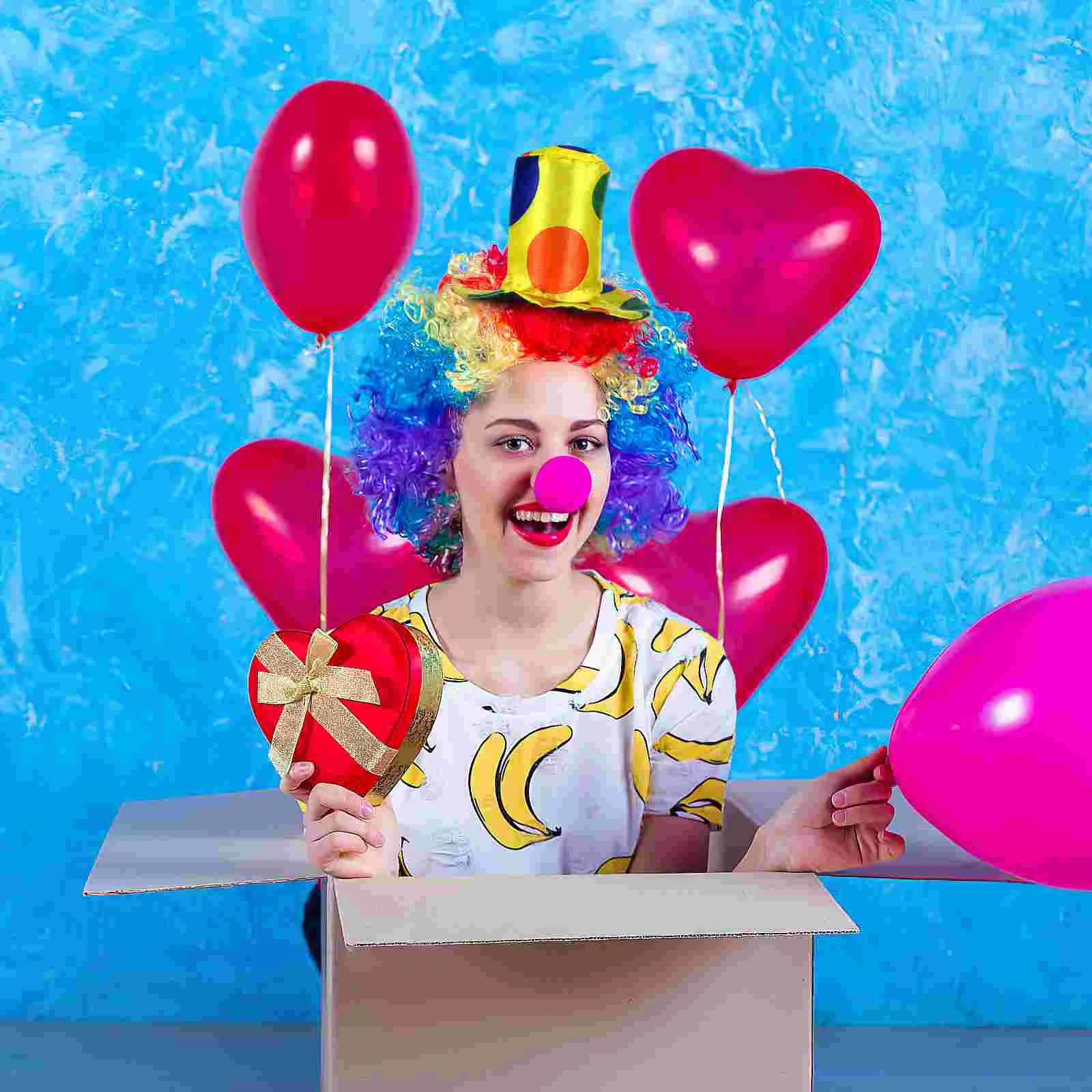 2 Pieces Cap Clown Headband Bands Hat Funny Wigs for Halloween Child Baby Bonnet